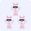 Boppin Bunny Plush 3PCS